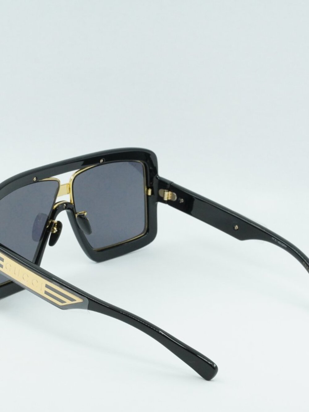 Gucci GG0900S 001 Aviator Sunglasses - Black\Grey - Picture 9 of 11